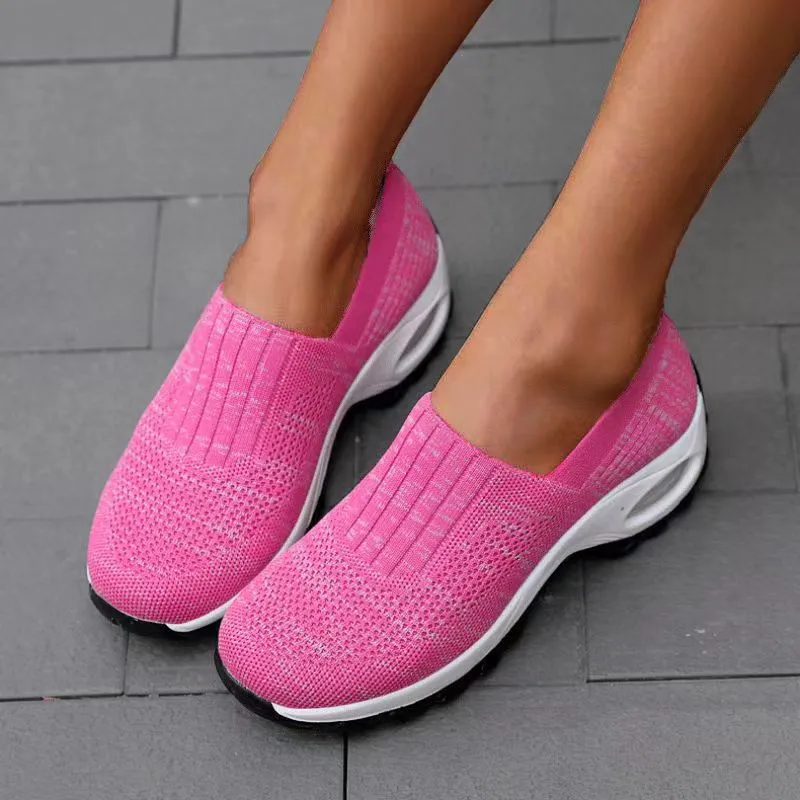 Cilooll Slip On Comfortable Women Walking Running Shoes