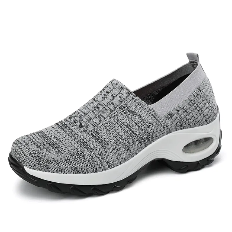 Cilooll Slip On Comfortable Women Walking Running Shoes