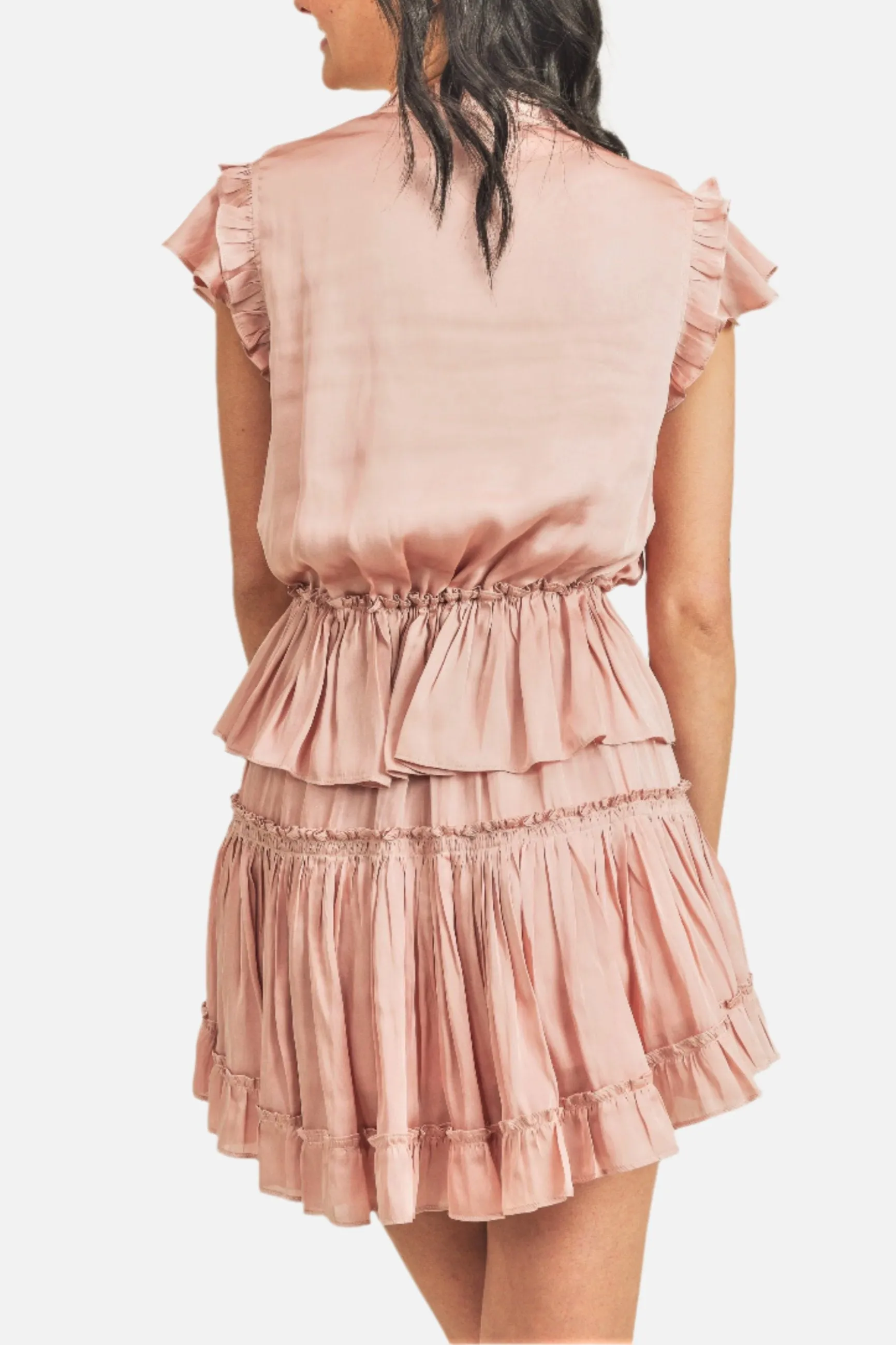 Claire Ruffled Mini Dress