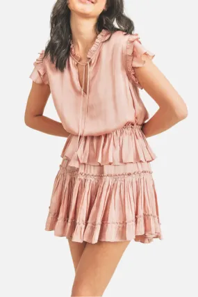 Claire Ruffled Mini Dress