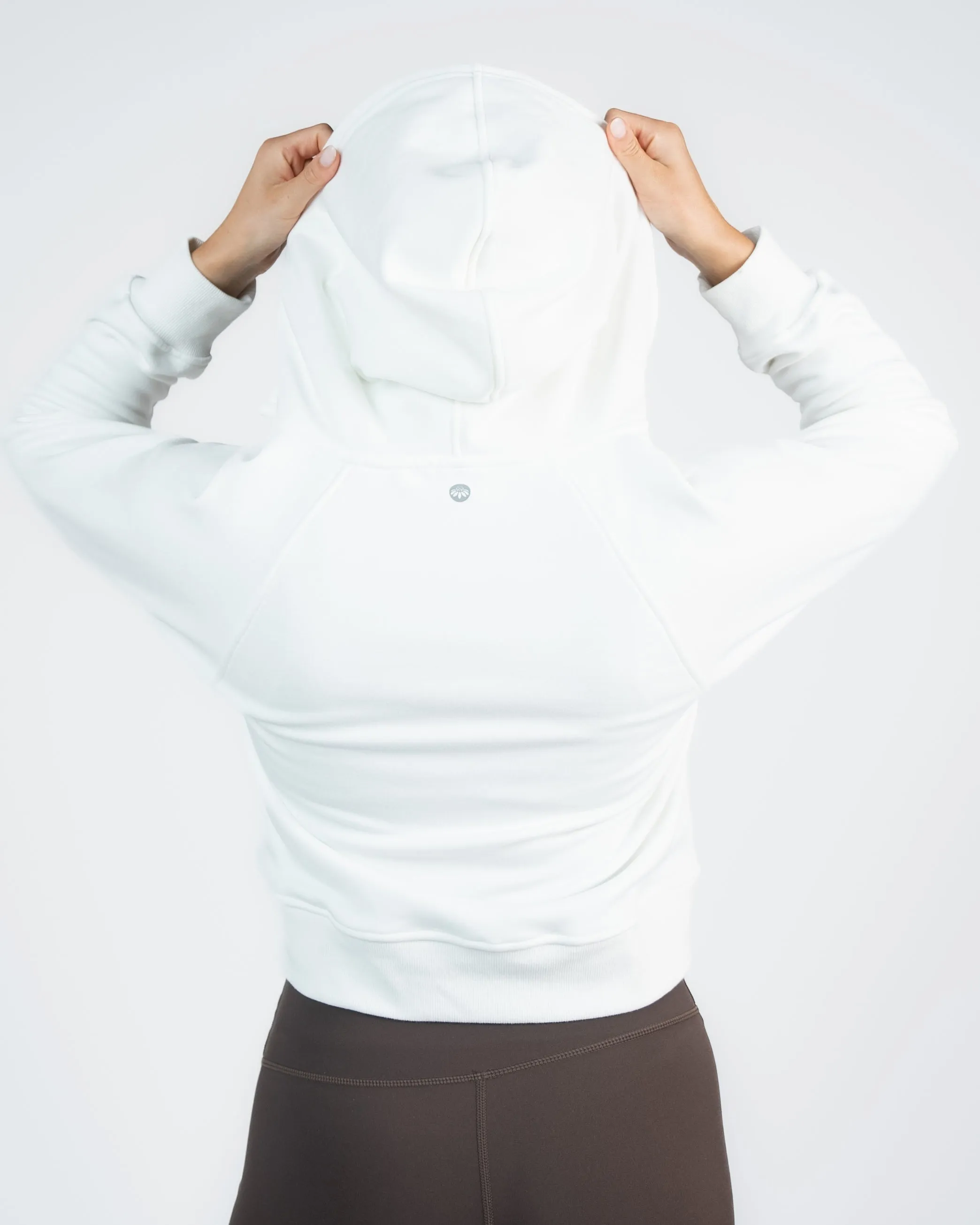 Classic Half Zip Up Hoodie - Sweet Cream