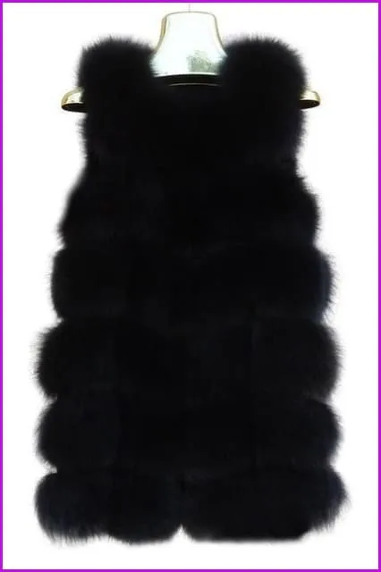 Classical Vulpes Fox Fur Gilet DO967