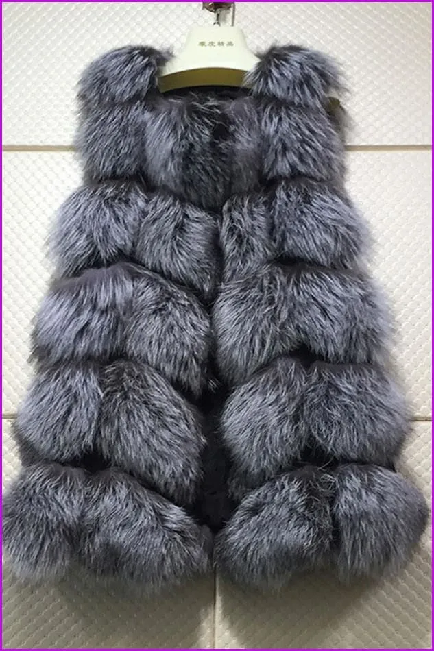 Classical Vulpes Fox Fur Gilet DO967