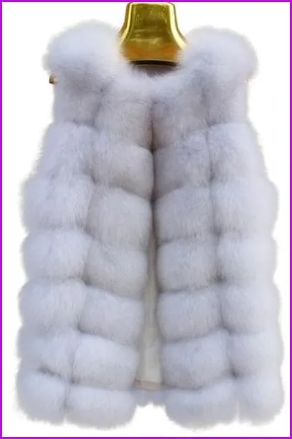 Classical Vulpes Fox Fur Gilet DO967