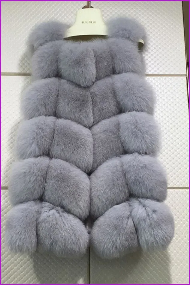 Classical Vulpes Fox Fur Gilet DO967