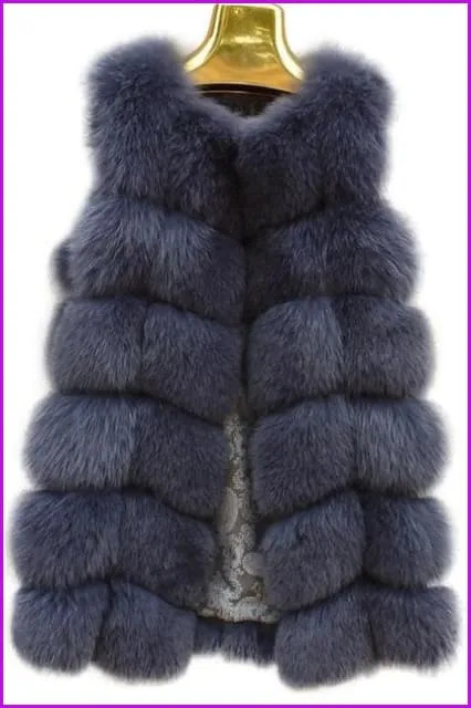 Classical Vulpes Fox Fur Gilet DO967