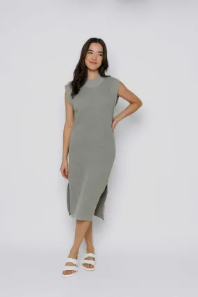 Cleo Sleeveless Sweater Dress - Eucalyptus