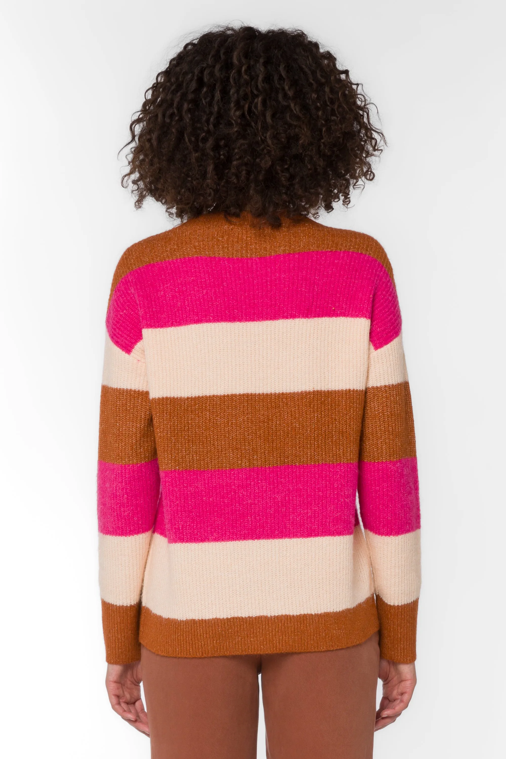 Cornell Berry Stripe Sweater