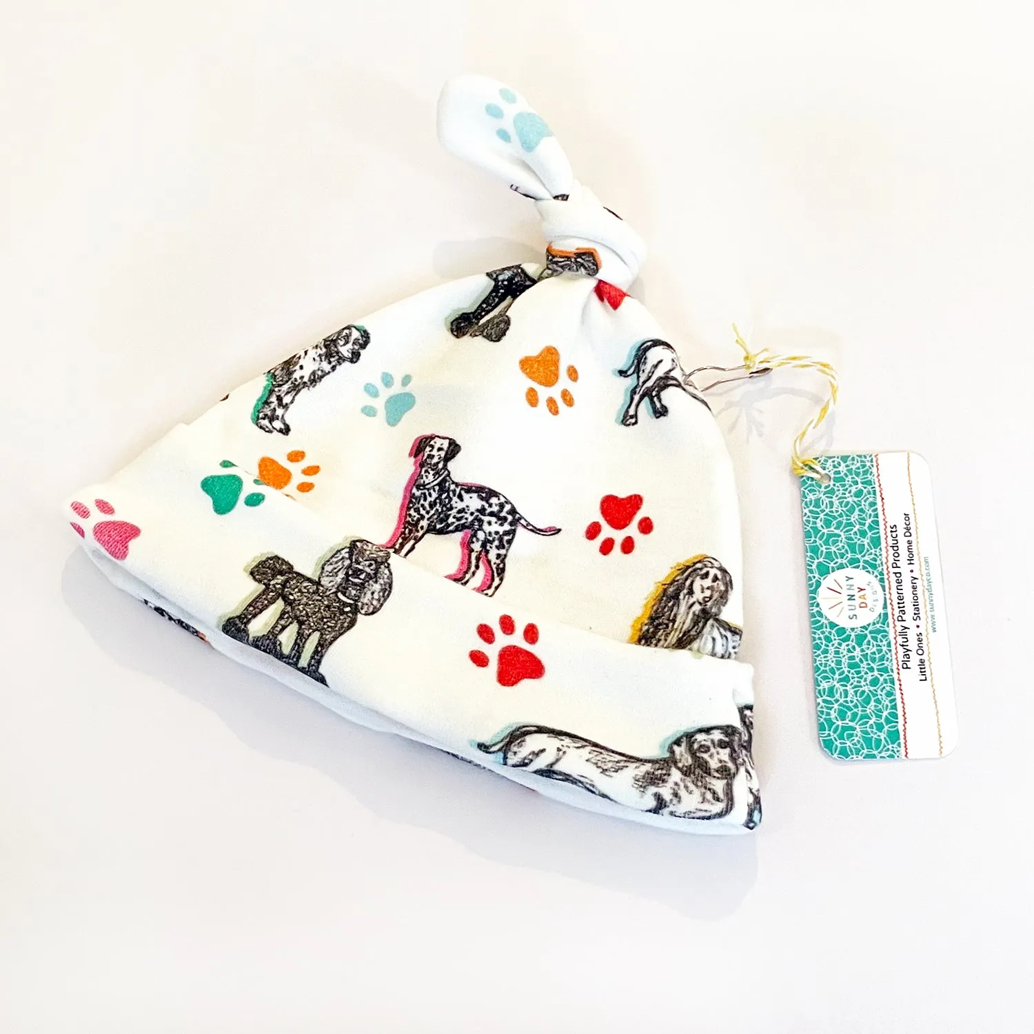 Cuddly Canines Dog Print Newborn Hat & Blanket Baby Gift Set