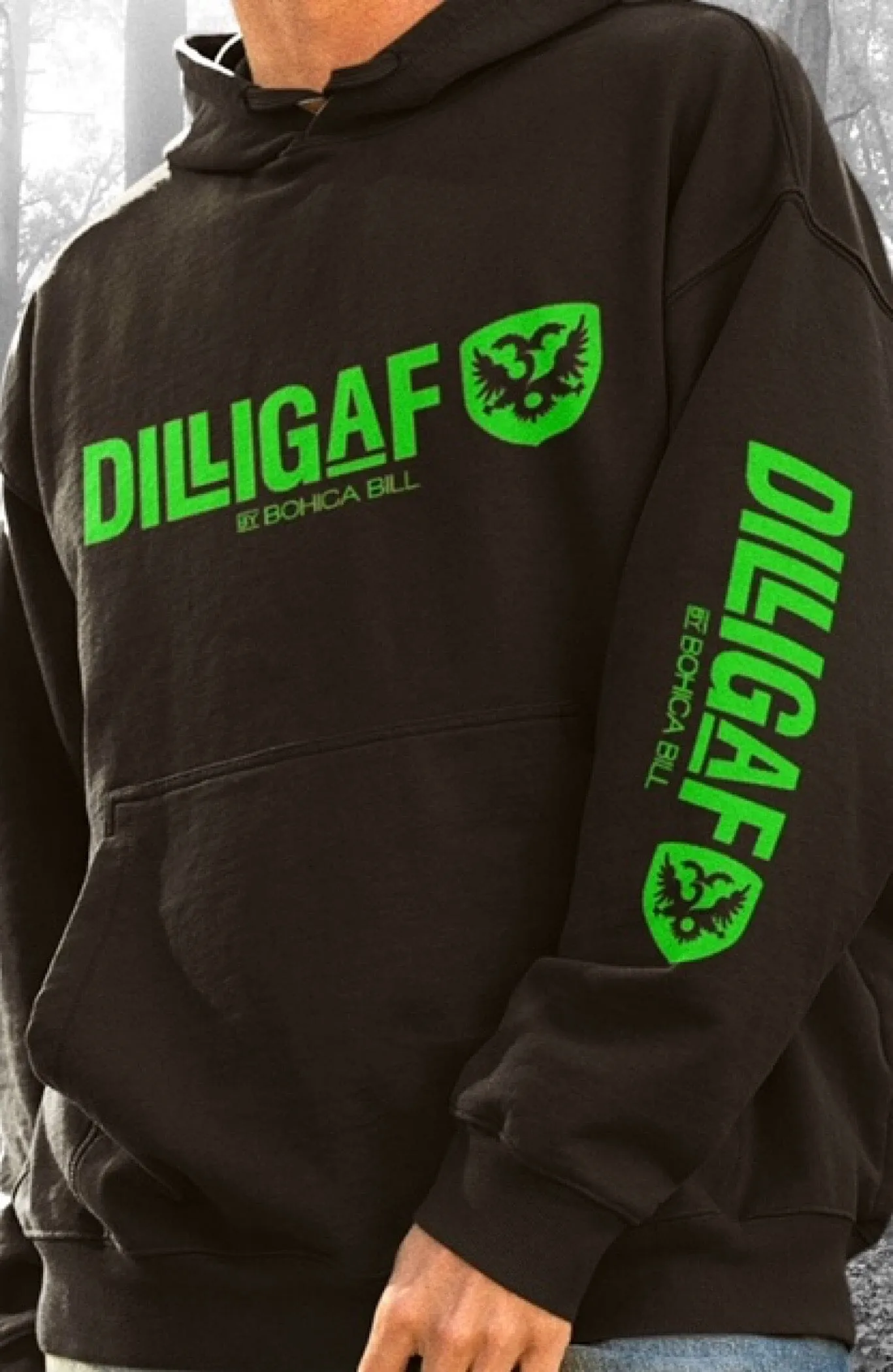 Dilligaf Neon Classic Pullover Hoody