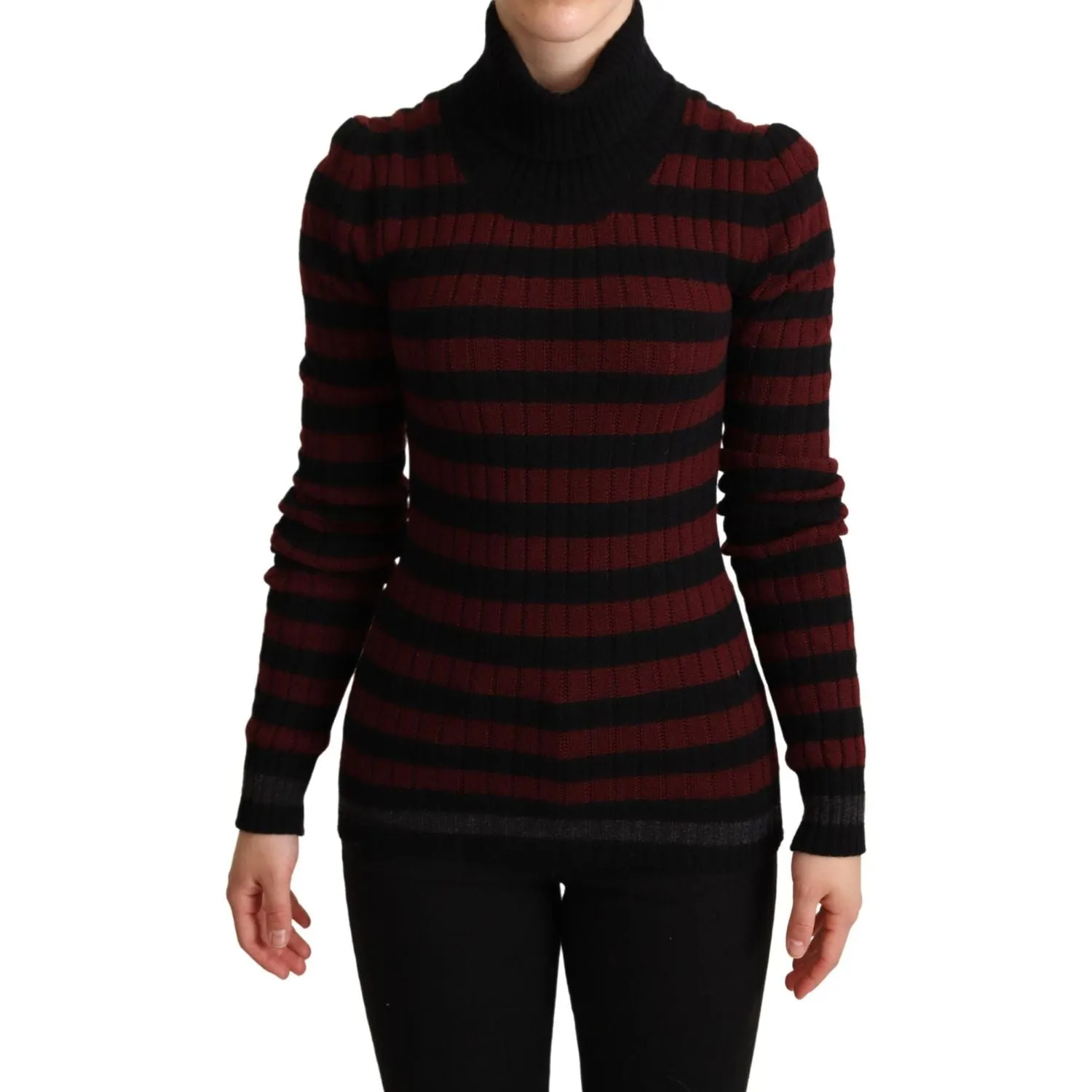 Dolce & Gabbana Chic Striped Wool-Cashmere Sweater