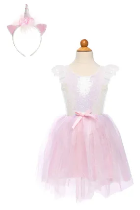 Dreamy Unicorn Dress and Headband - Size 5/6