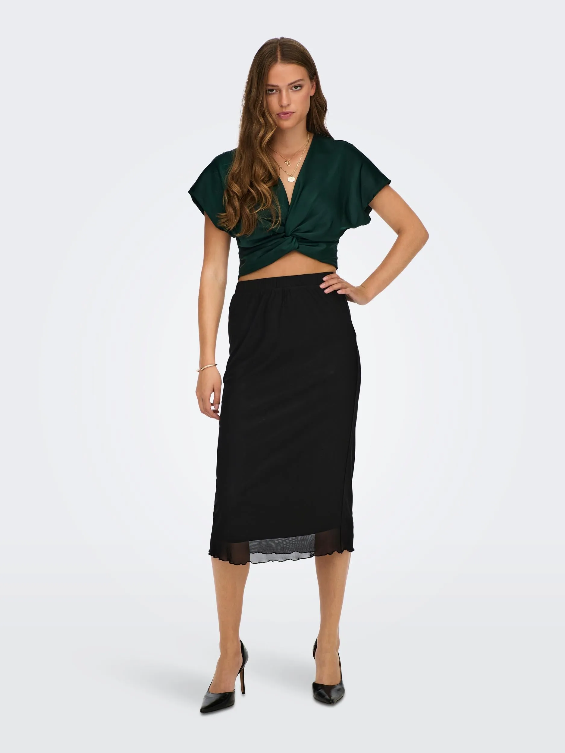 Elsa Mesh Skirt - Black