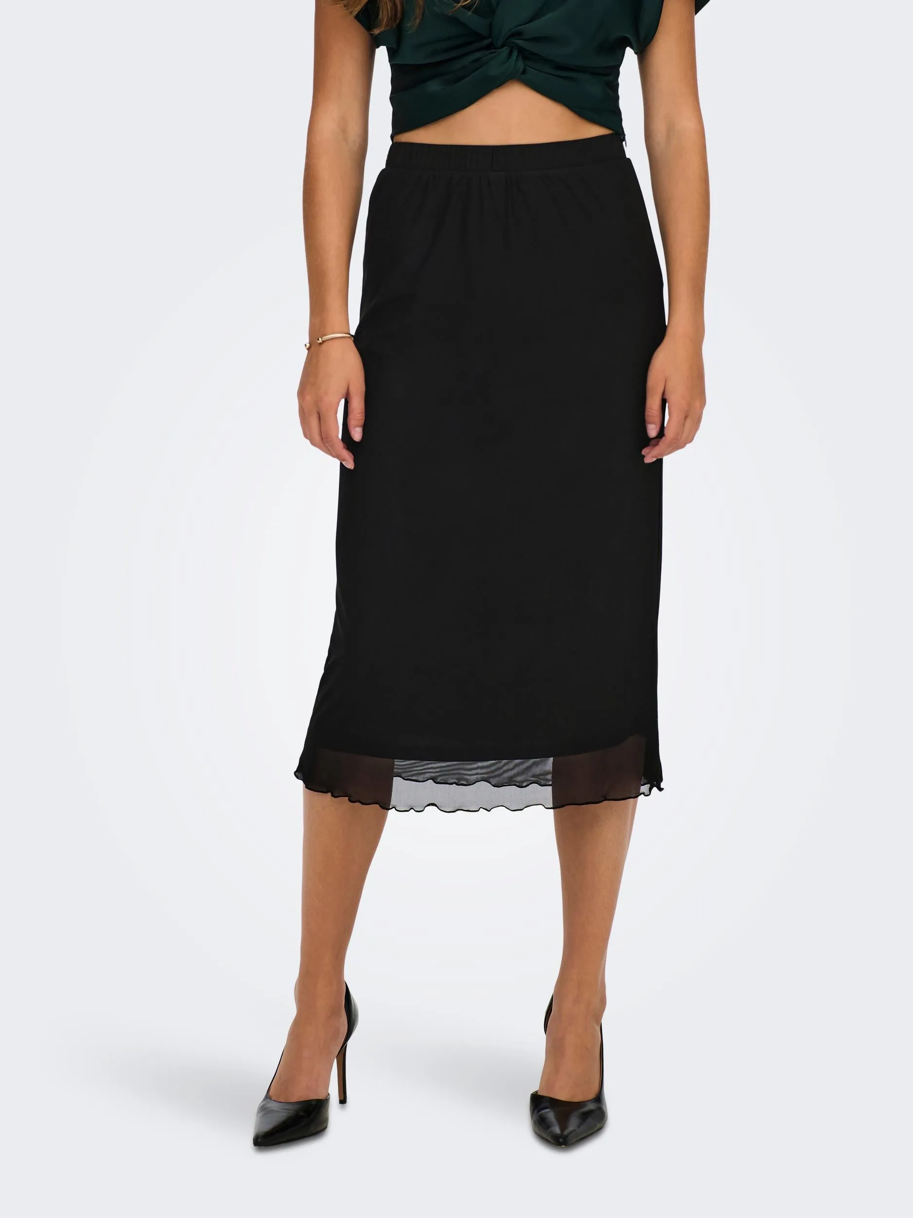 Elsa Mesh Skirt - Black