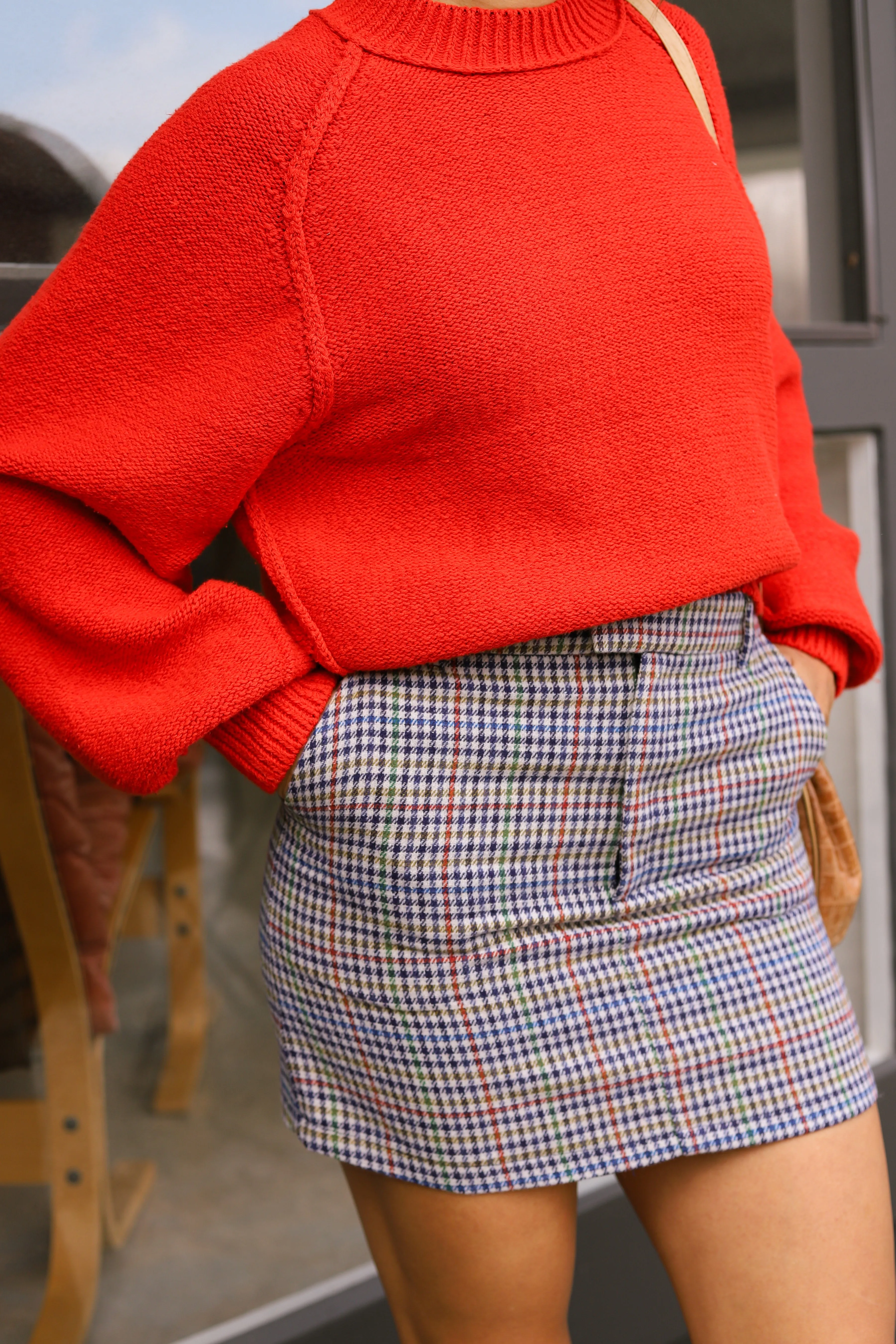 Fiery Red Riley Pullover