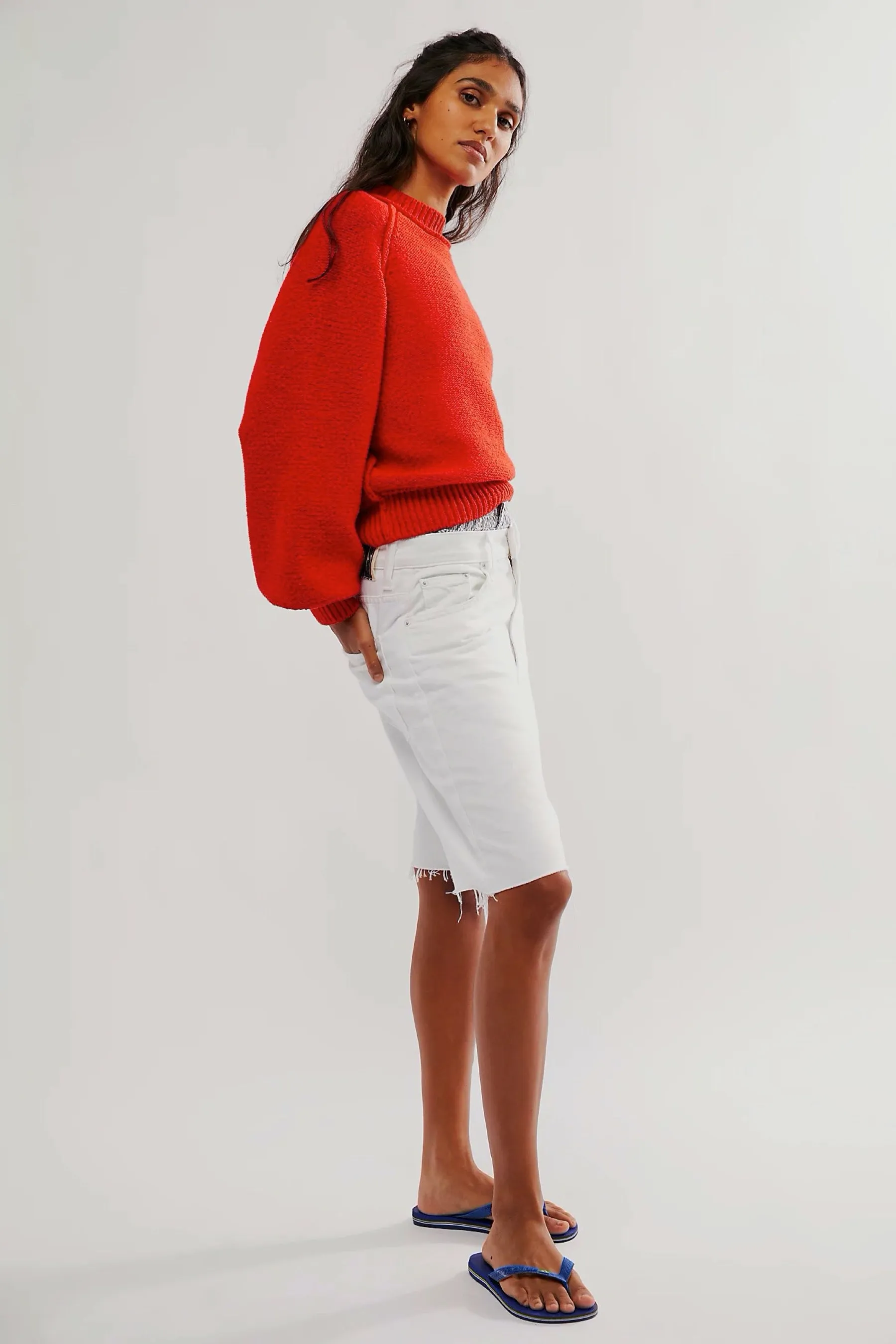 Fiery Red Riley Pullover