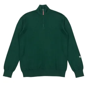 Fine Cut Half Zip Knit - Pine