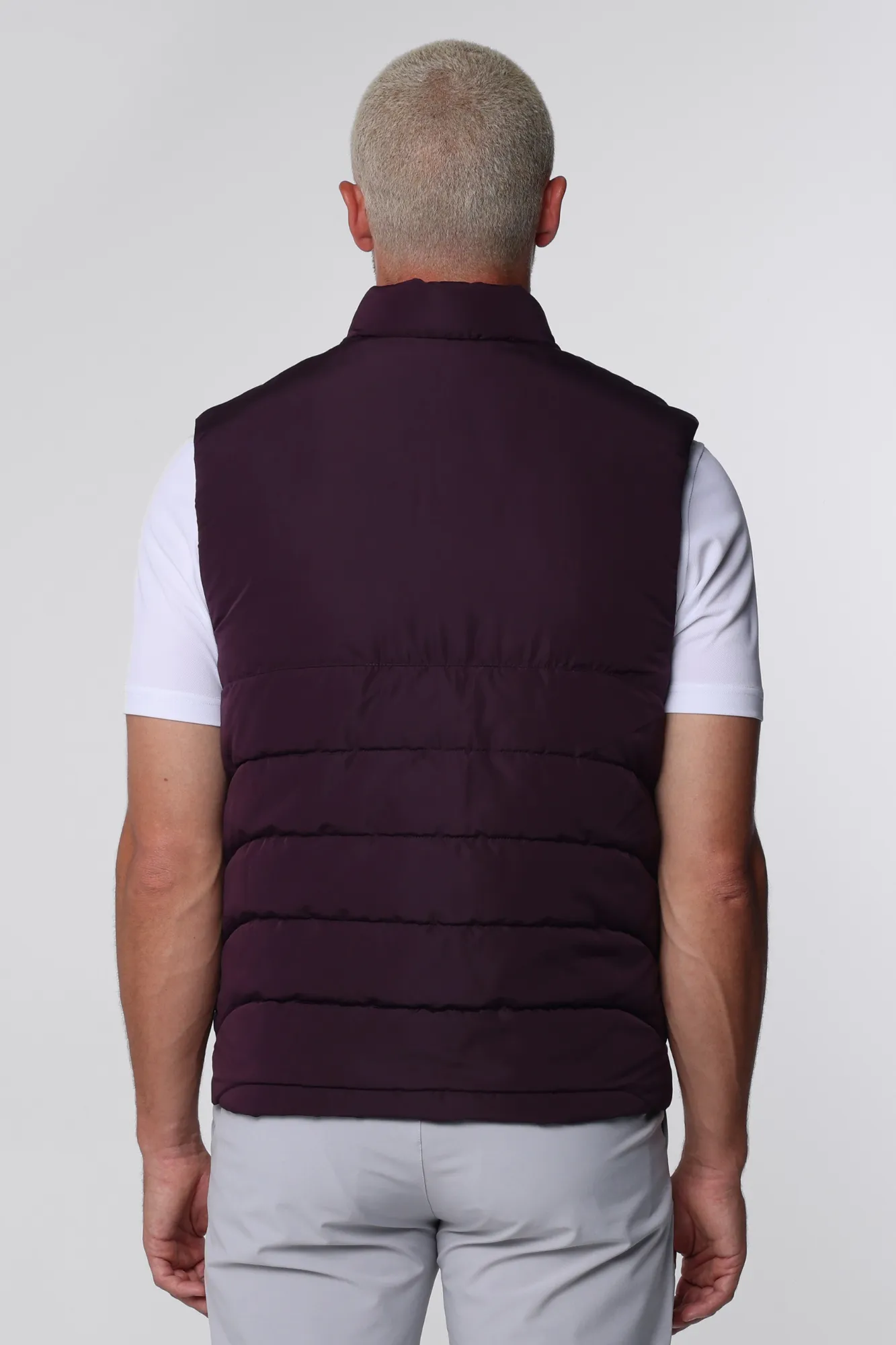 Flint Reversible Gilet Marron Red/Rock Grey