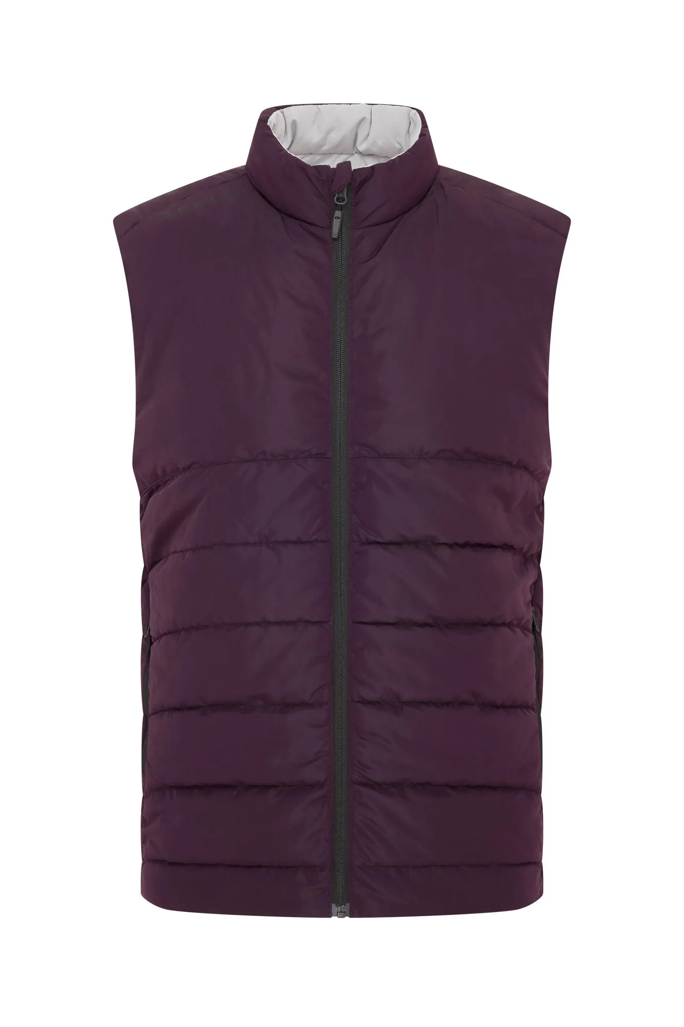 Flint Reversible Gilet Marron Red/Rock Grey