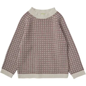 FUB Ecru/Clay/Misty Green Nordic Sweater