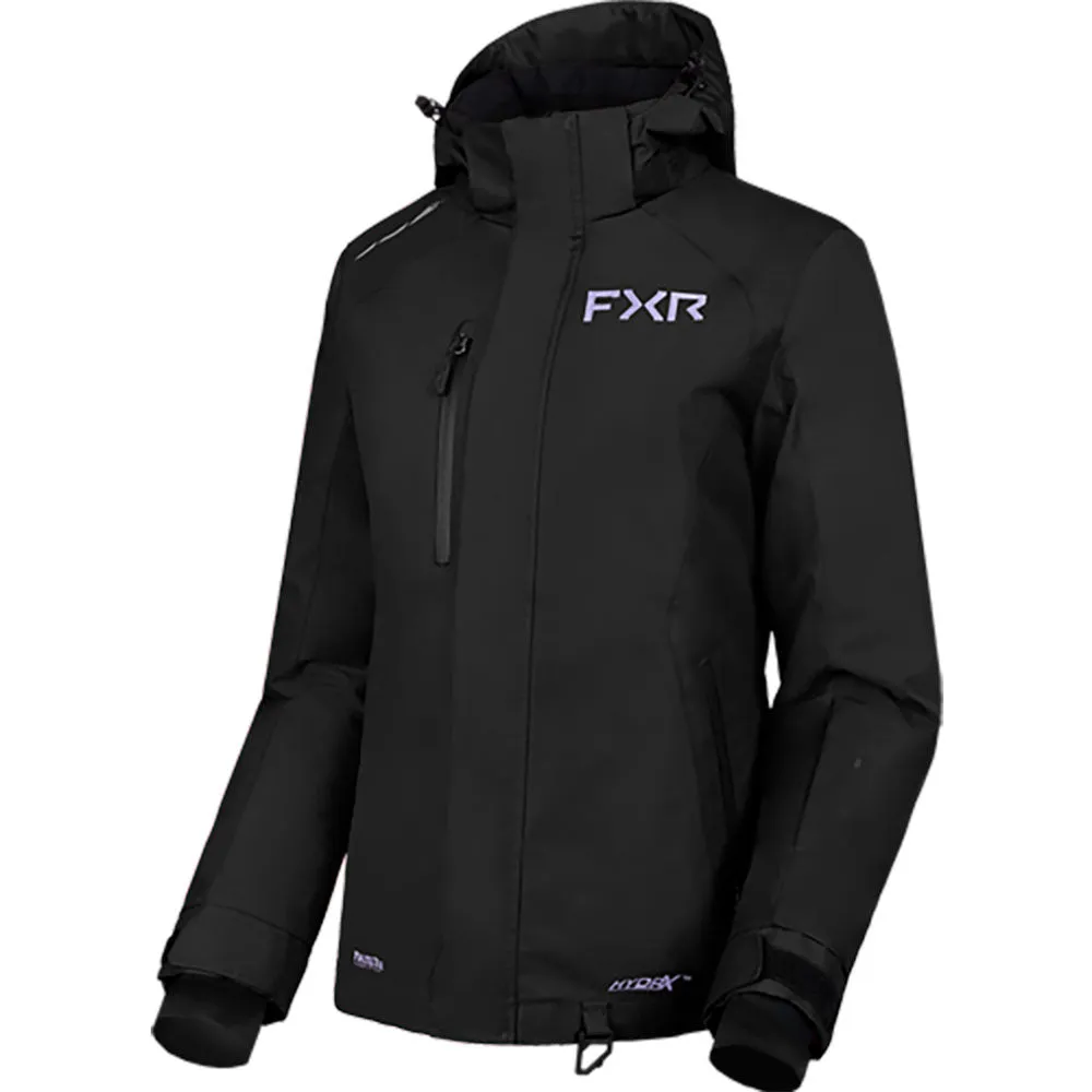 FXR Womens Fresh Snowmobile Jacket Black/Lilac