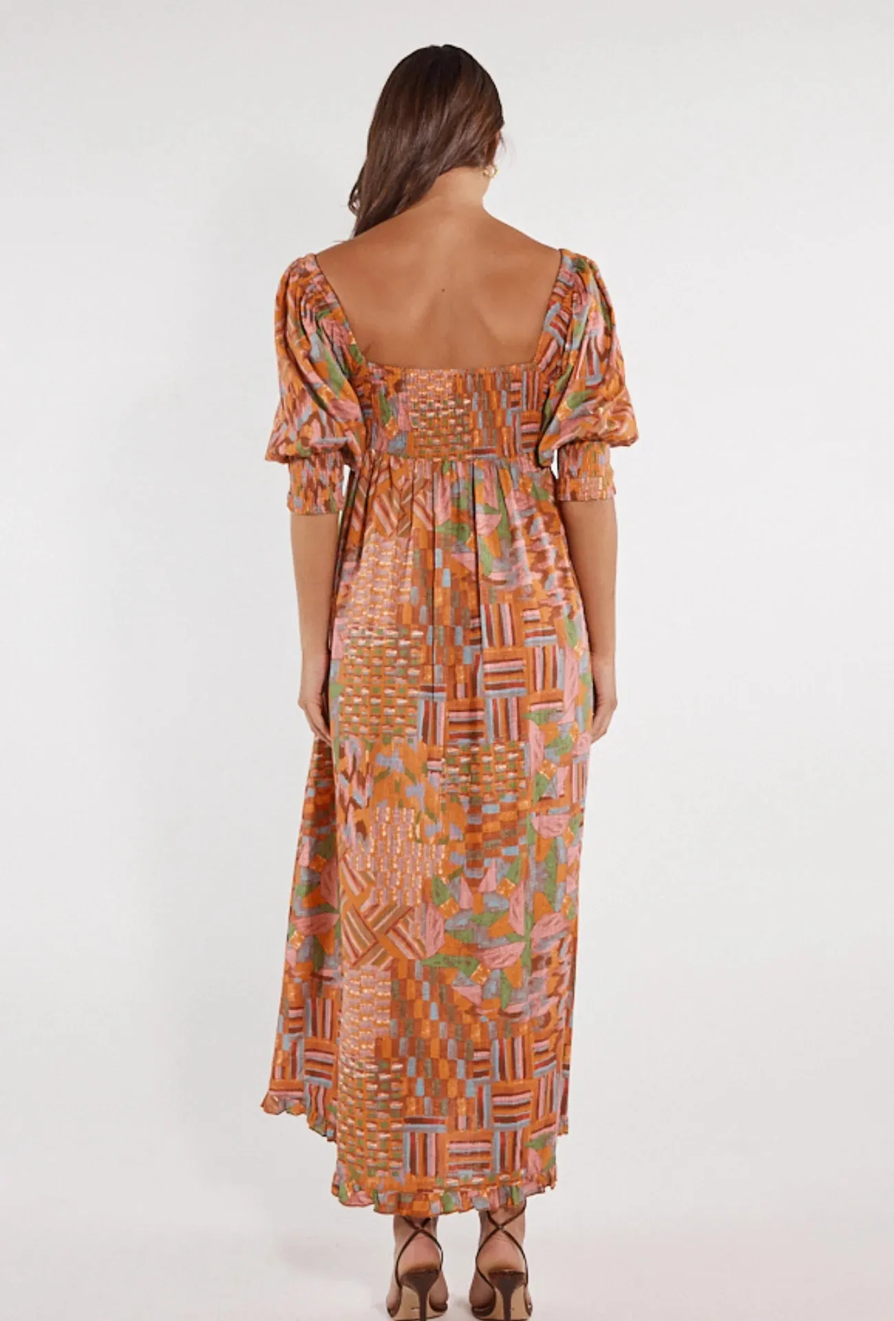 Girl and the Sun - Frida Maxi Dress - Mosaic Print