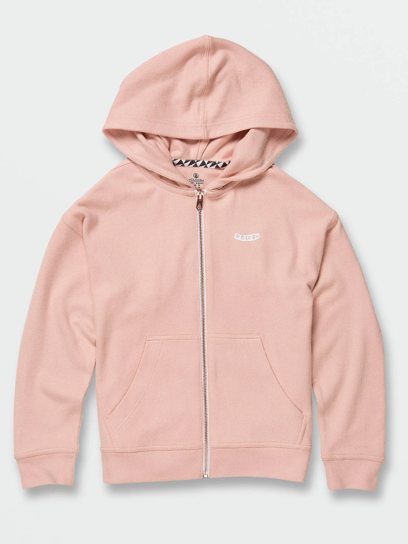 Girls Lived In Lounge Zip Up Hoodie - Hazey Pink