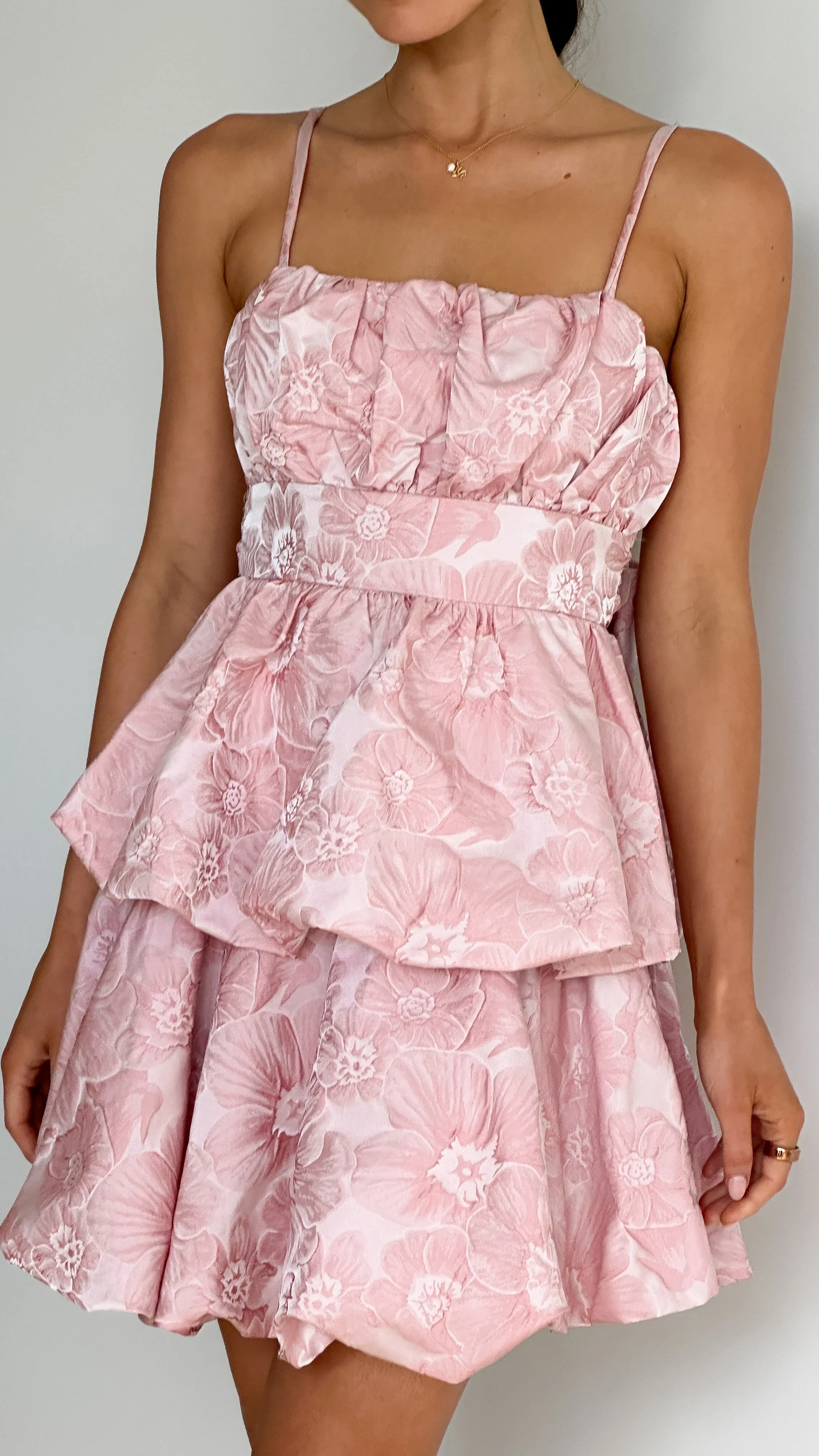 Graciane Mini Dress - Pink Floral