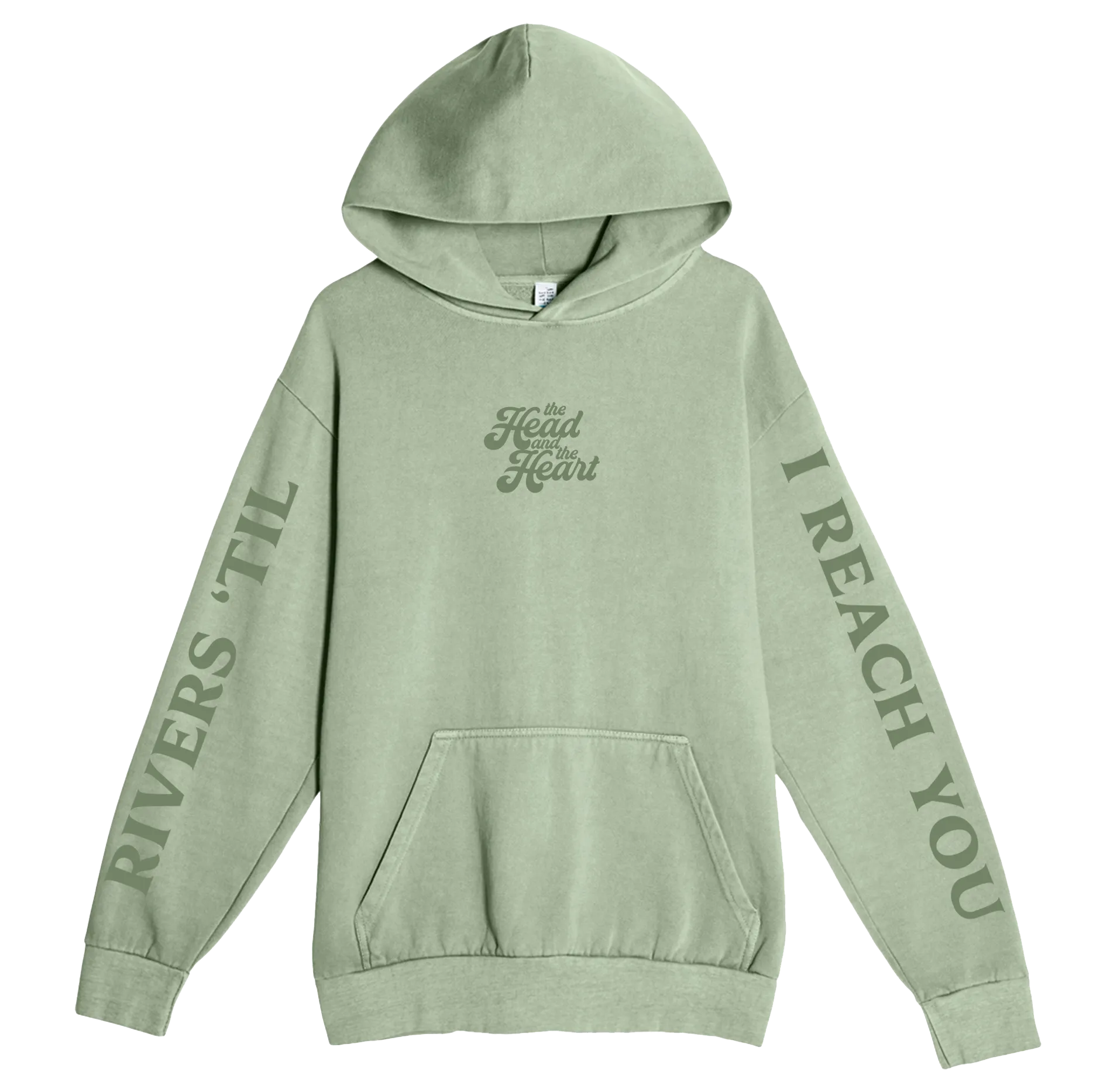 Green Rivers & Roads Hooded Sweatshirt