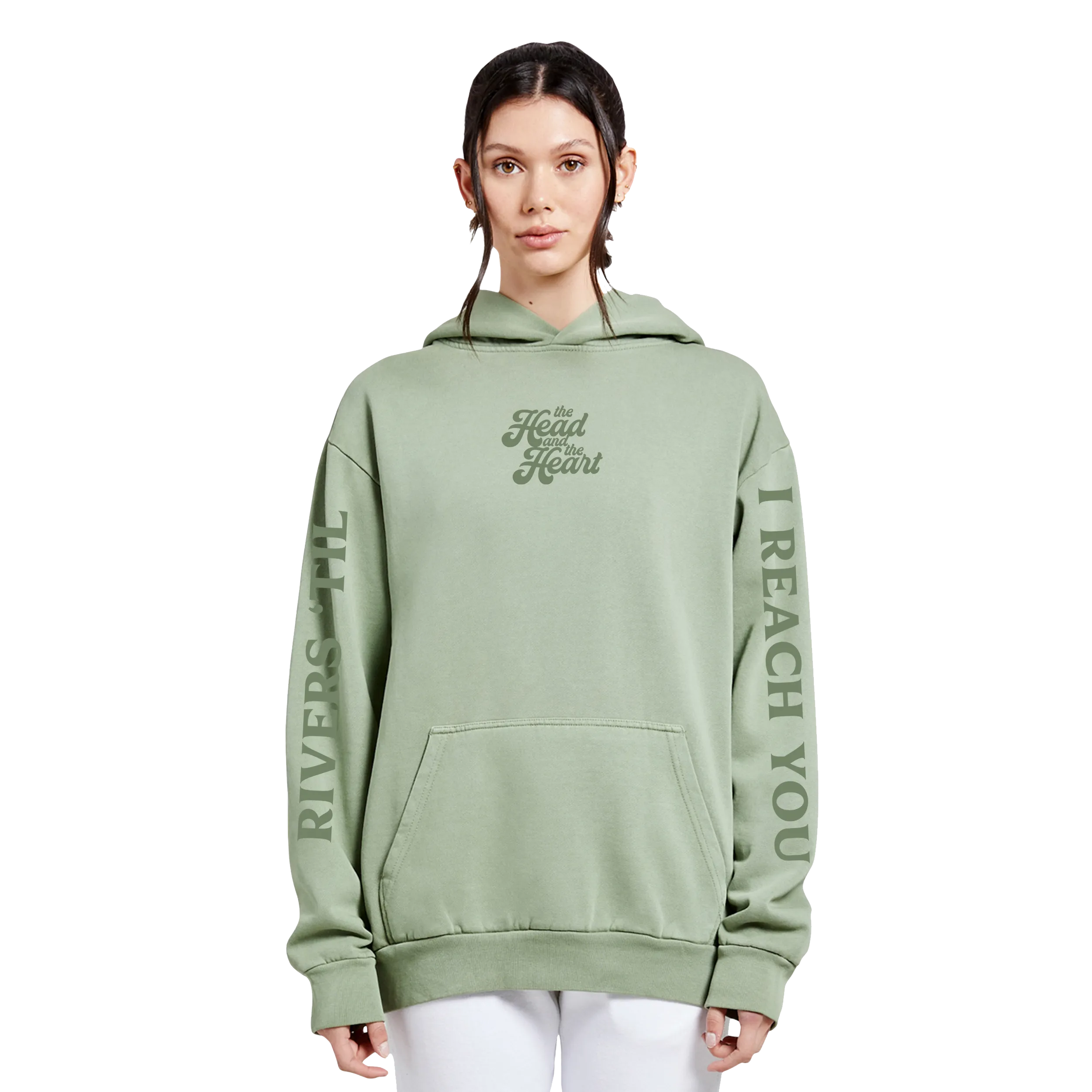 Green Rivers & Roads Hooded Sweatshirt