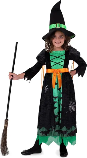 Green Witch Costume for Girls - Child