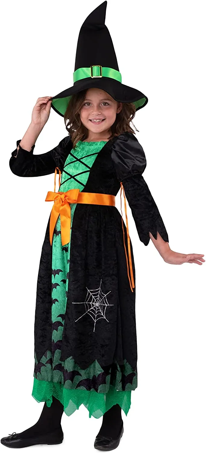 Green Witch Costume for Girls - Child