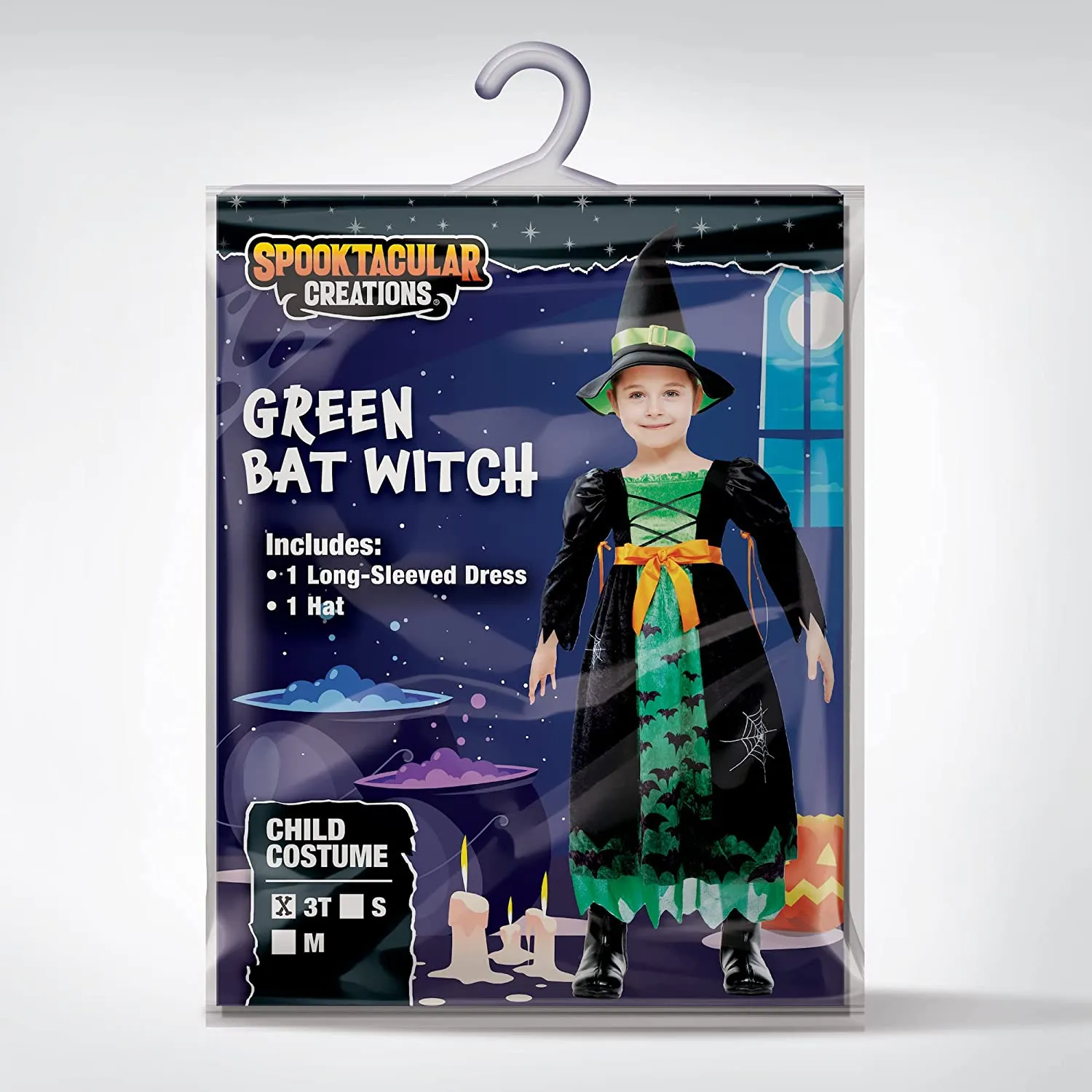 Green Witch Costume for Girls - Child