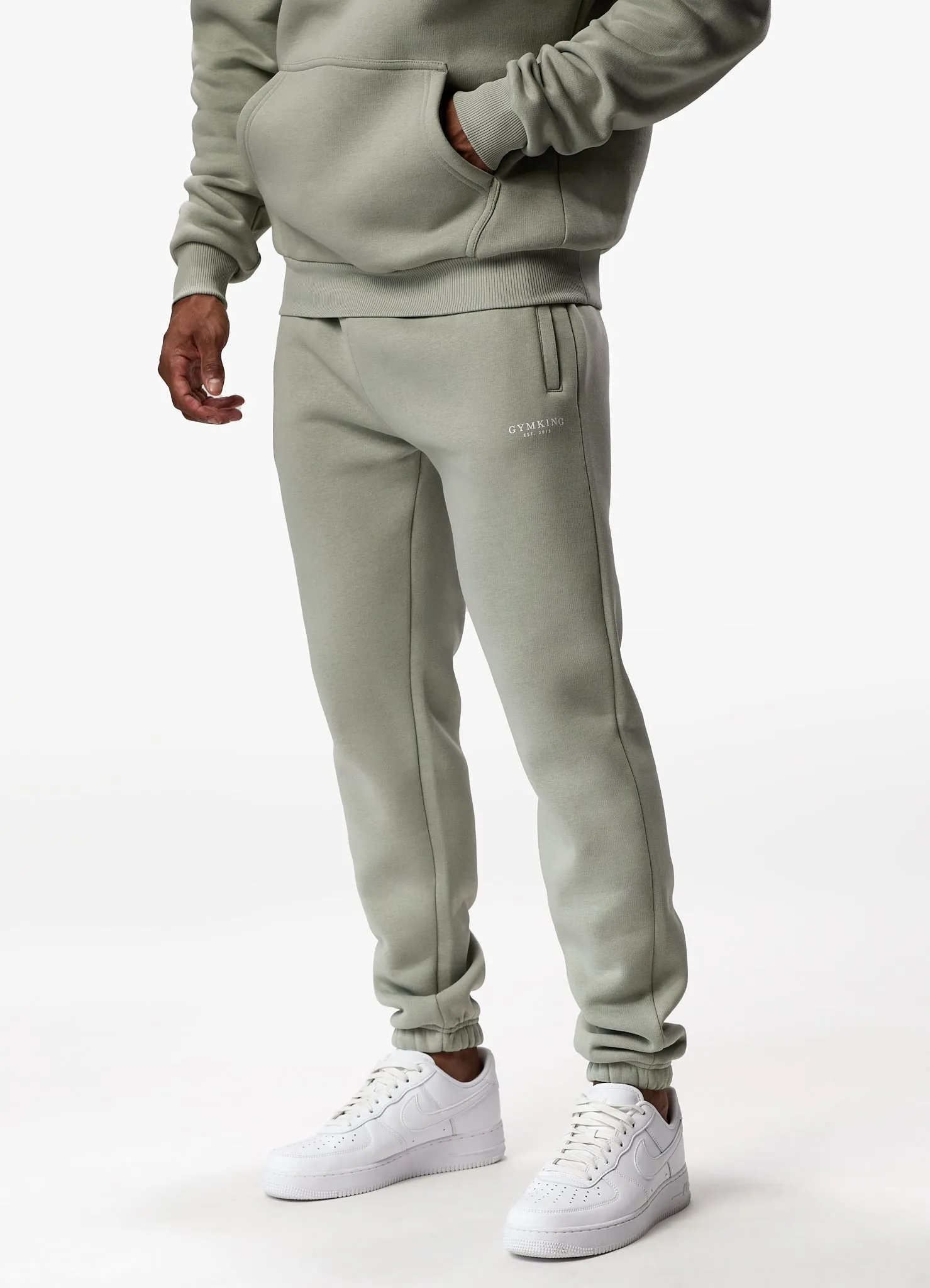 Gym King Established Tracksuit - Sage Grey