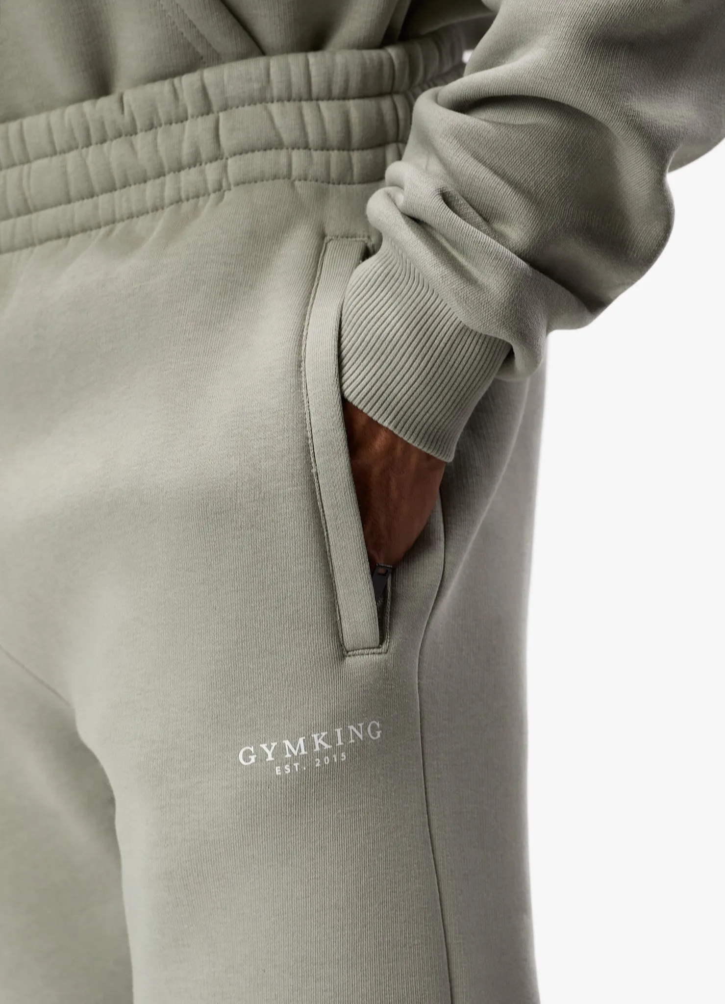 Gym King Established Tracksuit - Sage Grey