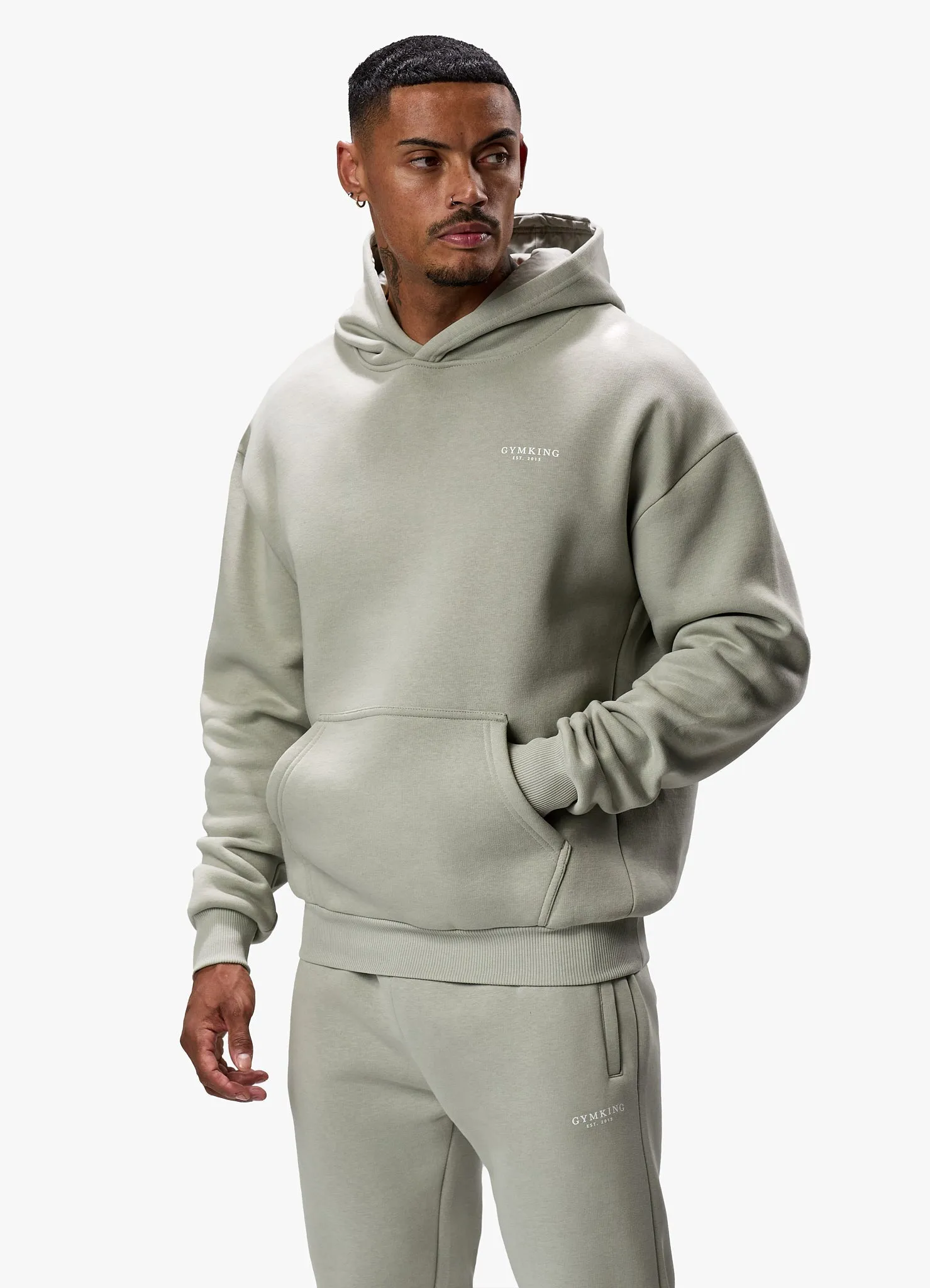 Gym King Established Tracksuit - Sage Grey