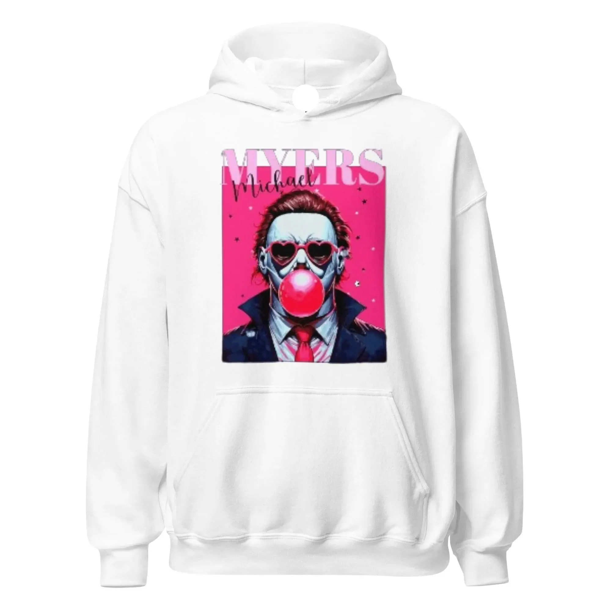 Halloween Hoodie Michael Myers Bubblegum Portrait Blended Cotton Premium Pullover