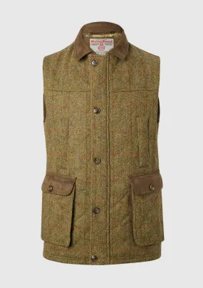 Harris Tweed Chuck Gilet Vest | Mustard