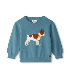 Hatley Crew Neck Sweater - Friendly Bulldog