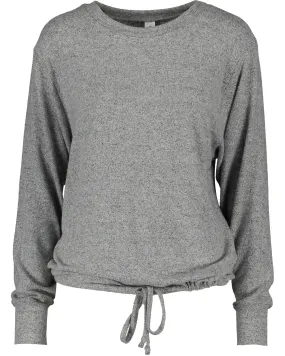 Hideaway Hacci Drawstring Pullover - Ladies