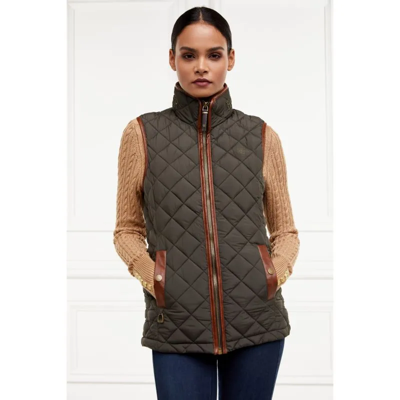 Holland Cooper Country Ladies Quilted Gilet - Heritage Khaki