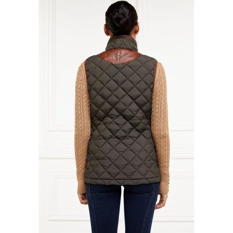 Holland Cooper Country Ladies Quilted Gilet - Heritage Khaki