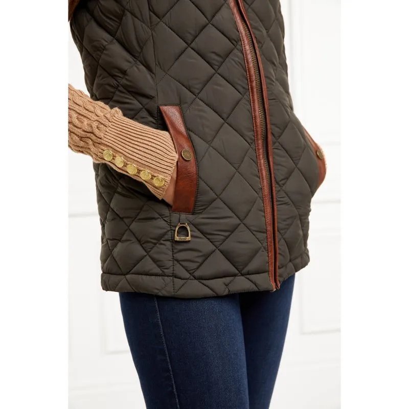 Holland Cooper Country Ladies Quilted Gilet - Heritage Khaki