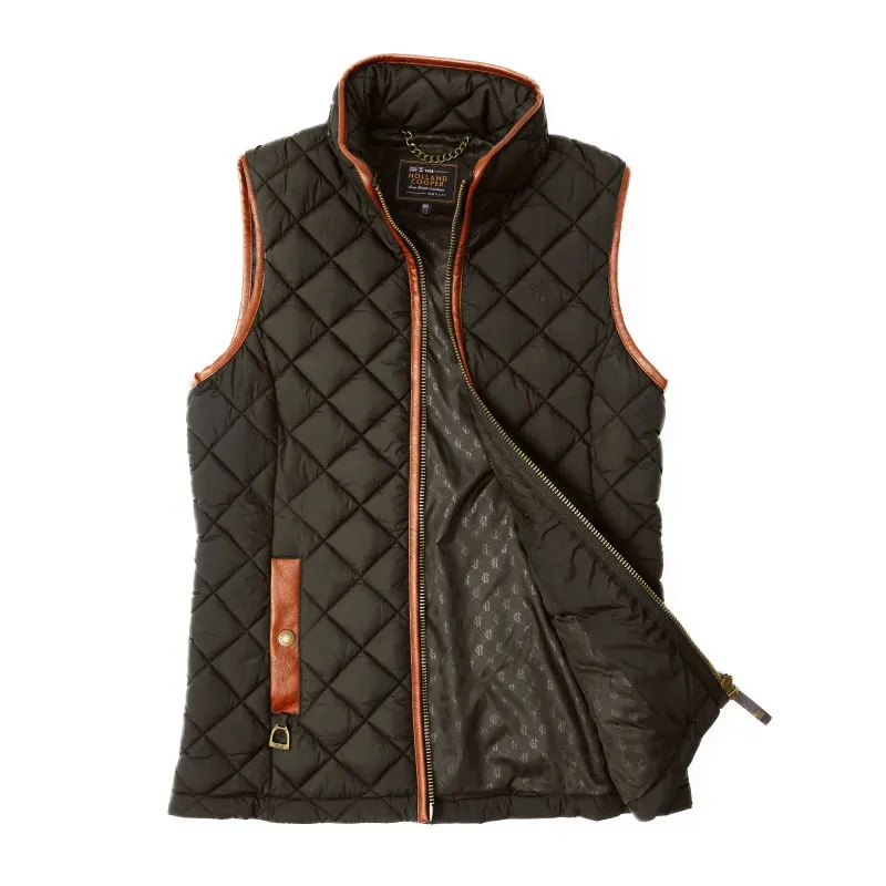 Holland Cooper Country Ladies Quilted Gilet - Heritage Khaki