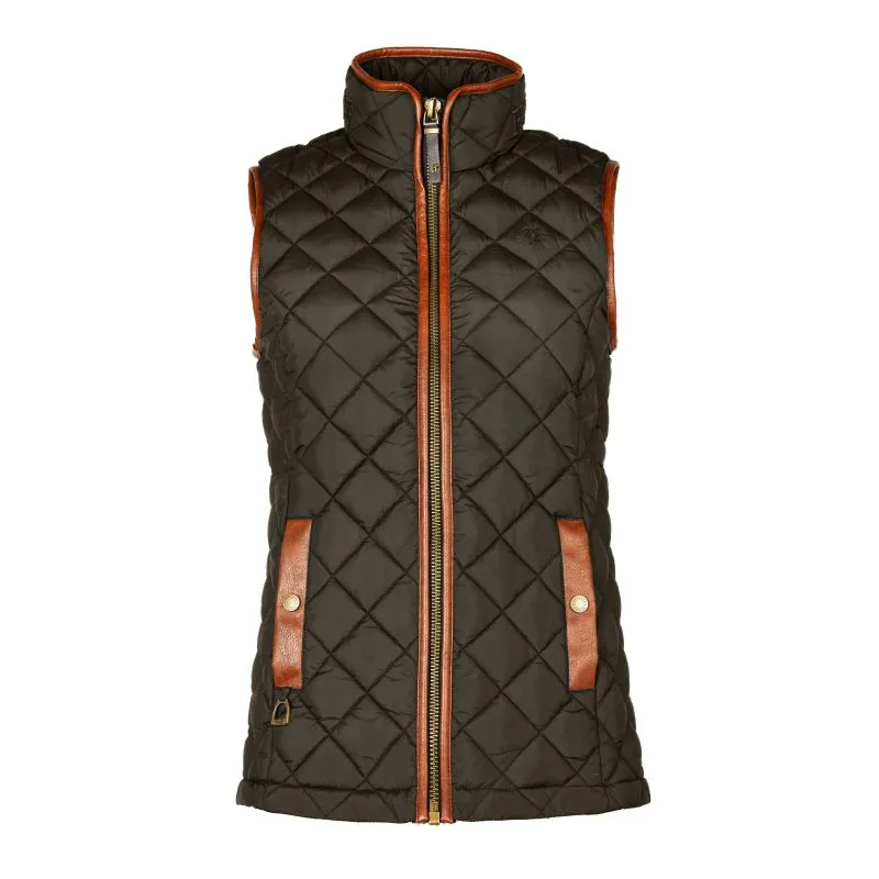 Holland Cooper Country Ladies Quilted Gilet - Heritage Khaki