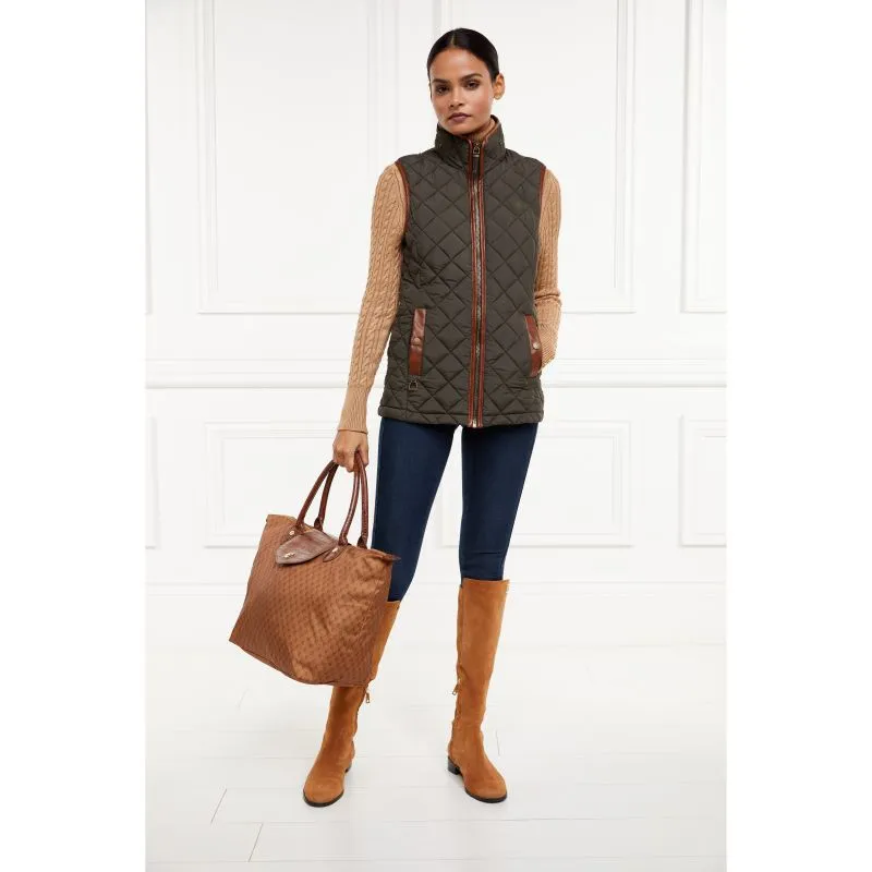 Holland Cooper Country Ladies Quilted Gilet - Heritage Khaki