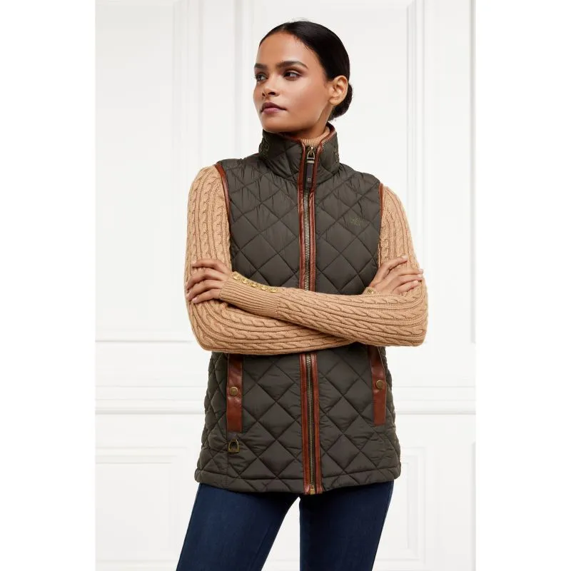 Holland Cooper Country Ladies Quilted Gilet - Heritage Khaki