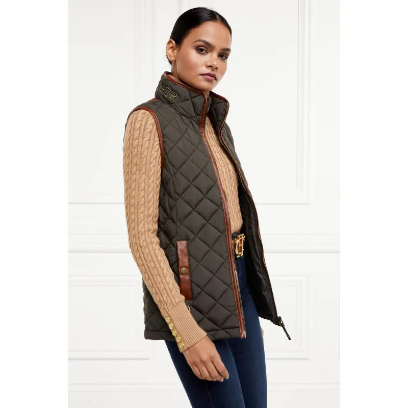 Holland Cooper Country Ladies Quilted Gilet - Heritage Khaki