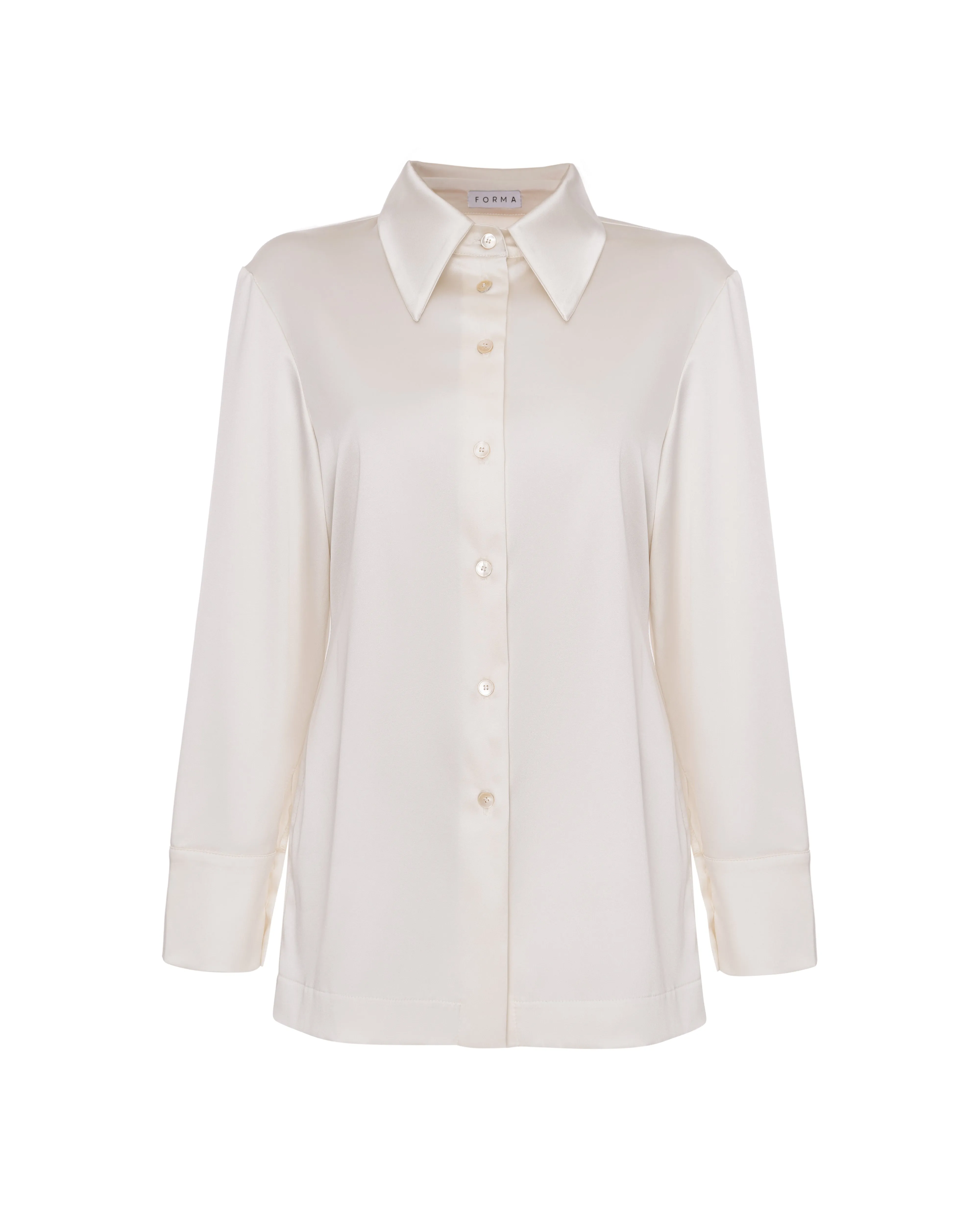 Ivory viscose shirt