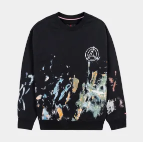 Jammie Holmes Artist Series Mens Crewneck Sweatshirt (Black/Blue)